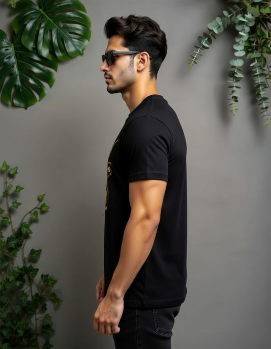 Stubborn Black & Gold Goat T-Shirt | Respect The Goat Graphic Tee